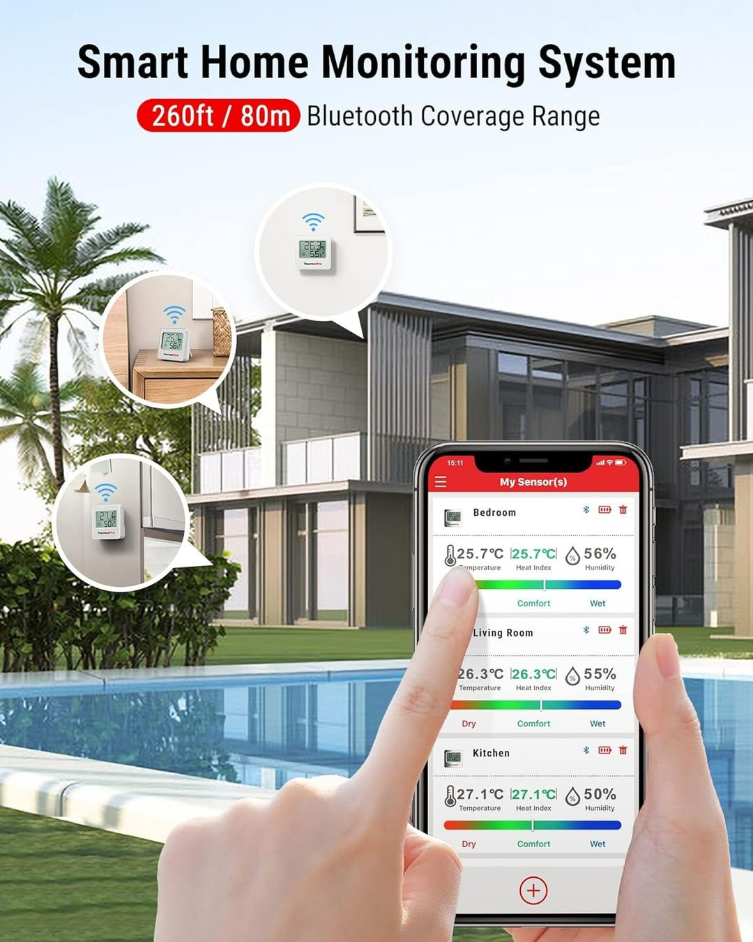 Altro per la casa: Gratis Versand 3 xThermoPro TP357 80m Bluetooth Thermometer – Nuovo e nell'imballaggio originale da Grindelwald venduto da Hubel51 2