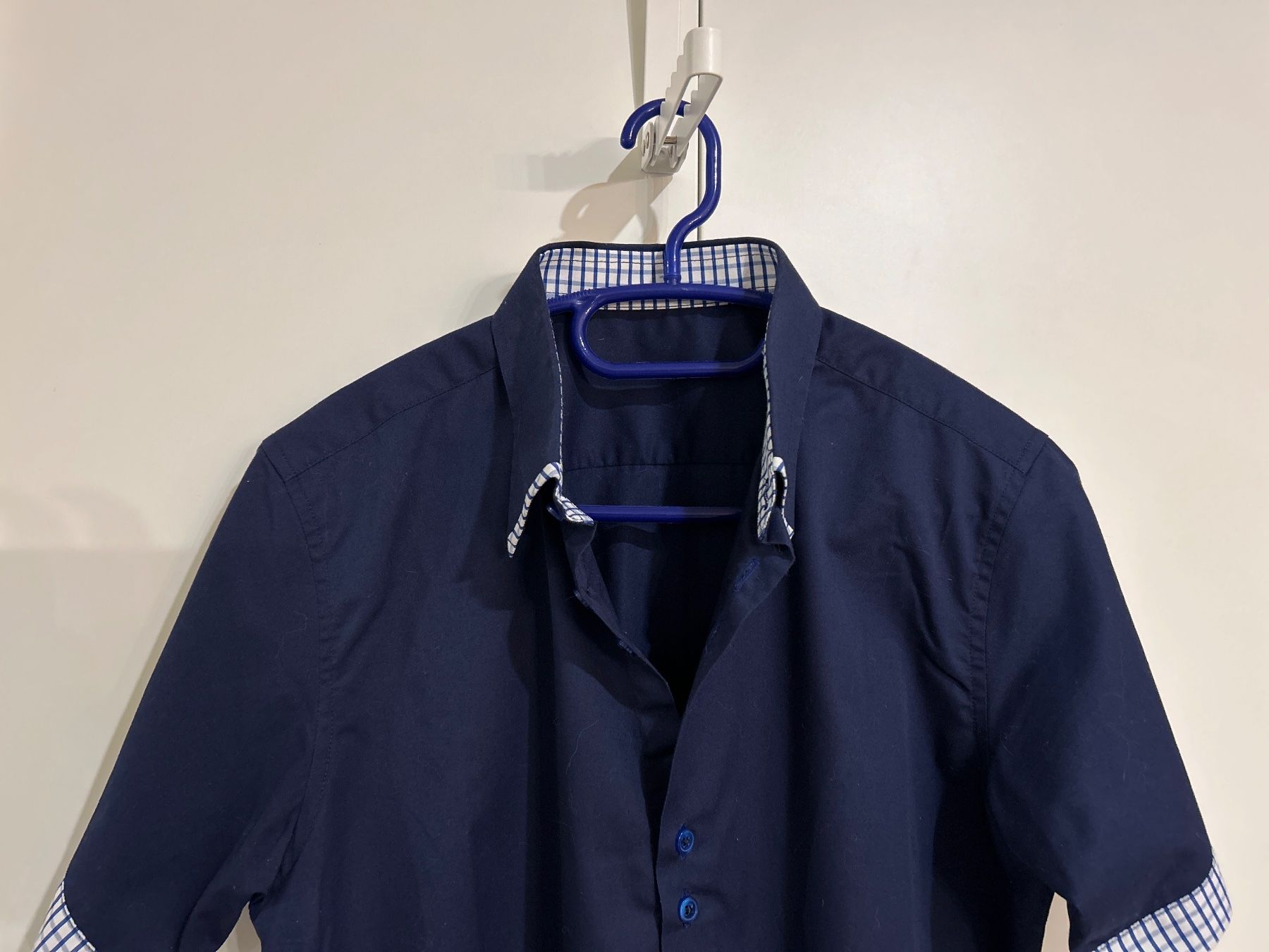 Camicie: Herren Kurzarmhemd blau – Usato da Brunnen venduto da Nala2929 2