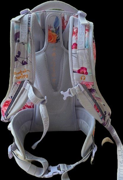 Satch Kindertaschen: Satch - Lila mit Blumen – Gebraucht aus Jona von marcobetz 2