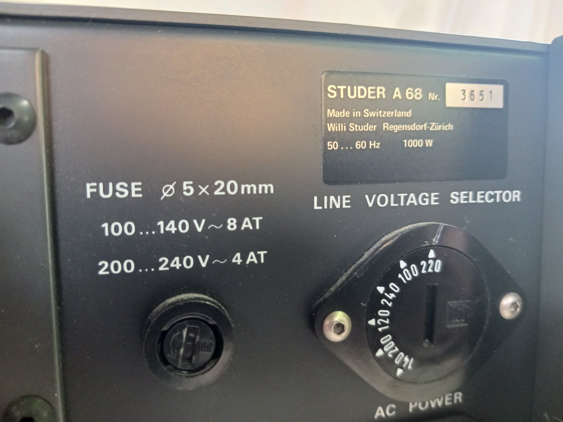 Studer Amplificatori: Studer A68 - Stereo Power Amplifier – Usato da Cimadera venduto da fabio.bosi 6