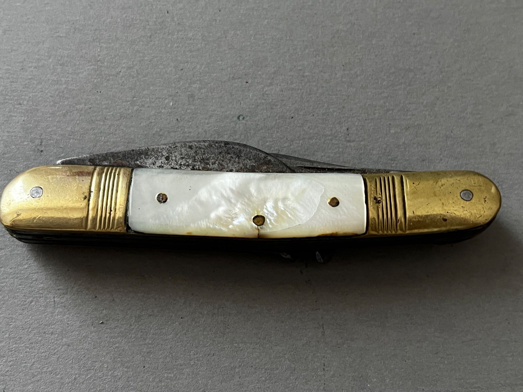 Solingen Coltelli tascabile: Antikes Perlmutt-Sackmesser 93 mm - selten – Usato da Zürich venduto da FV.vintage 9