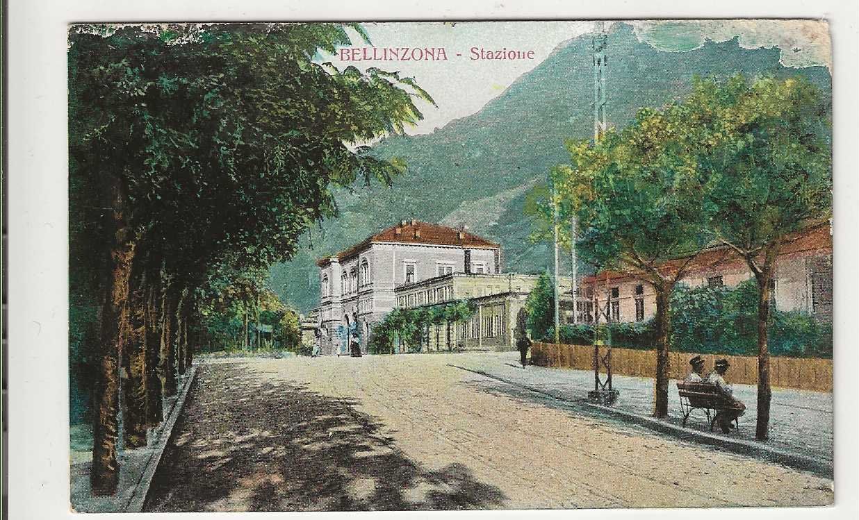 Cartoline postali: Bellinzona,  ca 1915 – Usato da Spiez venduto da Niesen20