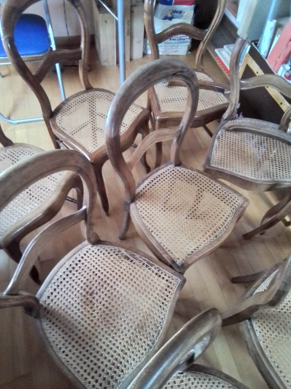 Sedie: 12 chaises canée – Difettoso da Etagnières venduto da Salka