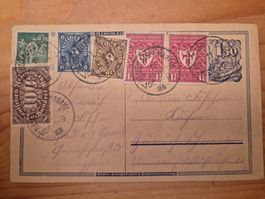DE-D-Reich Postkarte aus 1928 Zustand gemäss Bilder