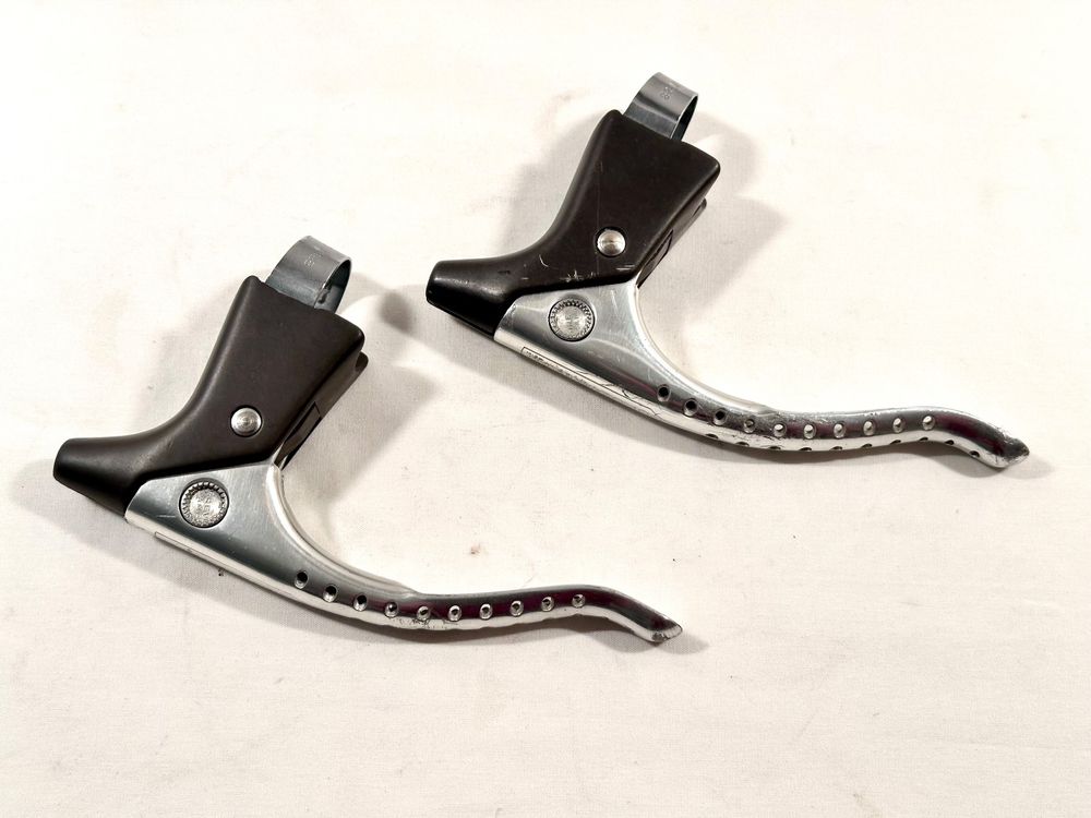 Leviers De Frein Campagnolo Super Record 4062 Percés - Pour Vélo De Route - Occasion Fonctionnelle