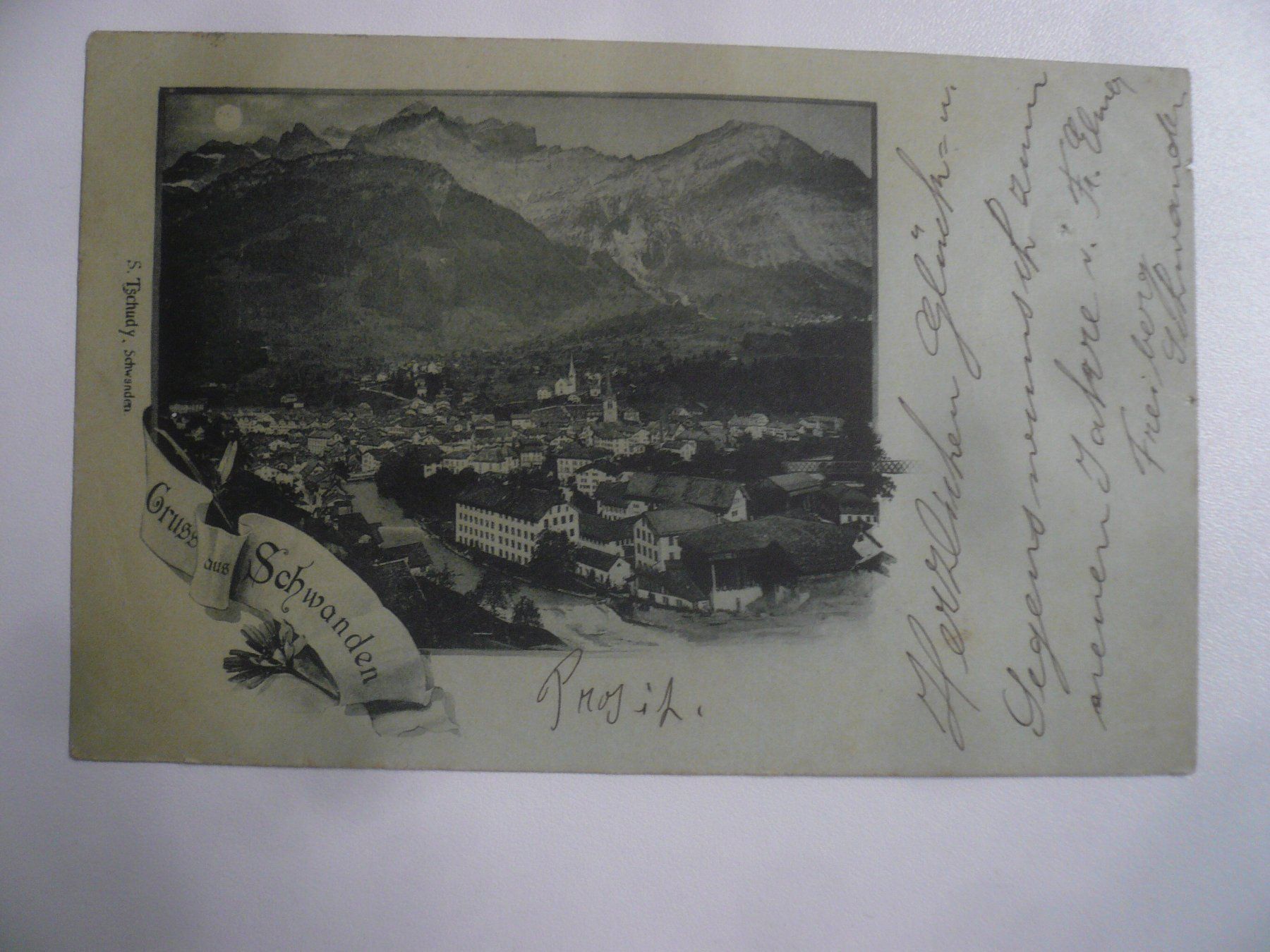Cartoline postali: s/wLithoAK SCHWANDEN – Usato da Oberhofen am Thunersee venduto da luuping99