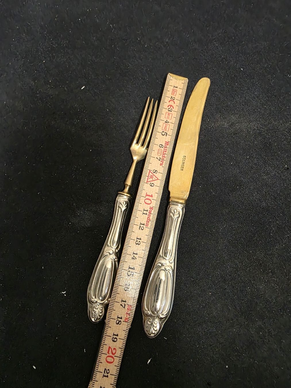Set di posate: Versilbert Besteck-Set, im Originaletui. – Usato da Wolfertswil venduto da Antiko 5