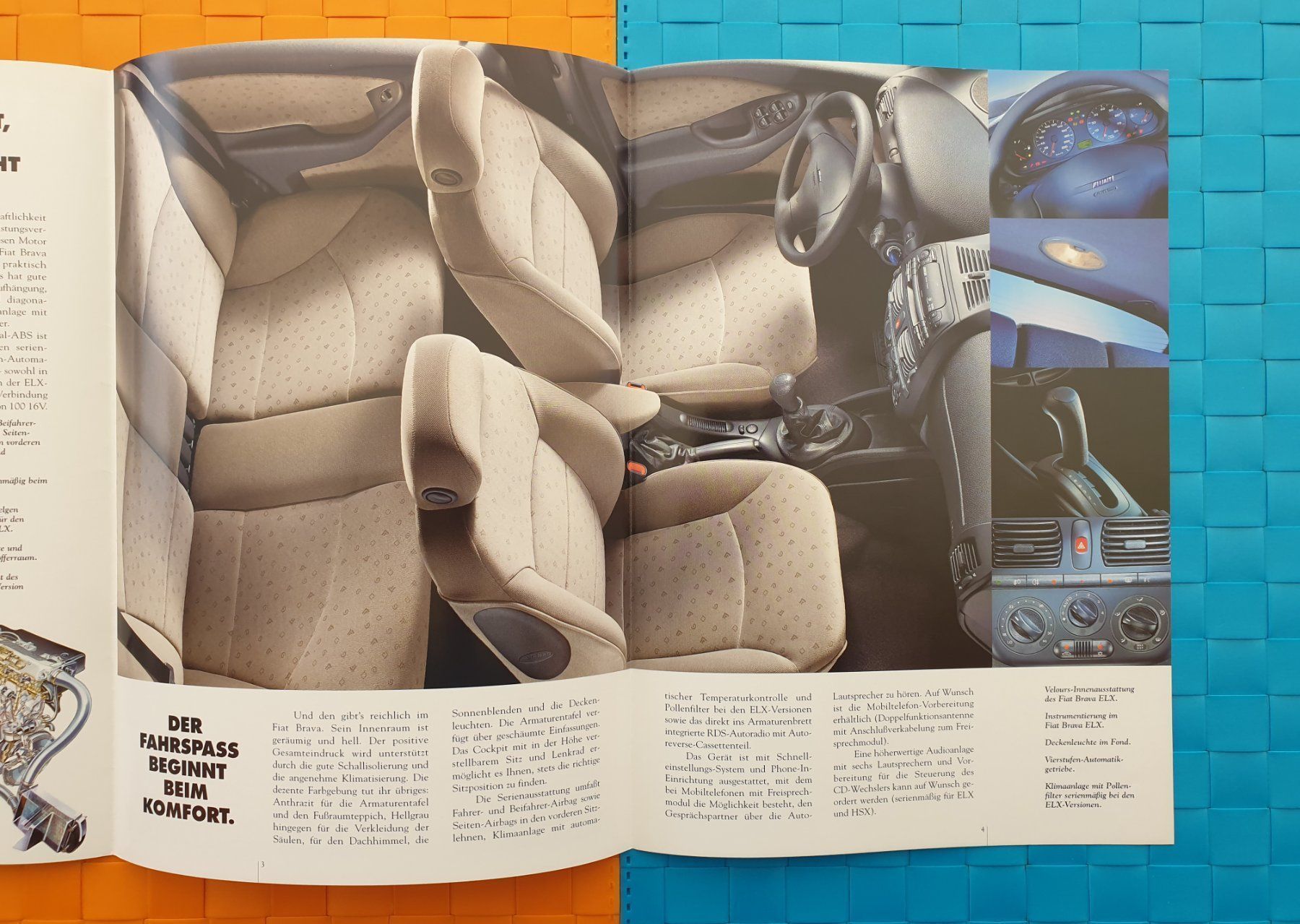 Fiat Documenti: FIAT BRAVA 1999 - Prospekt / Katalog – Usato da Viganello venduto da CARLiteratur 2