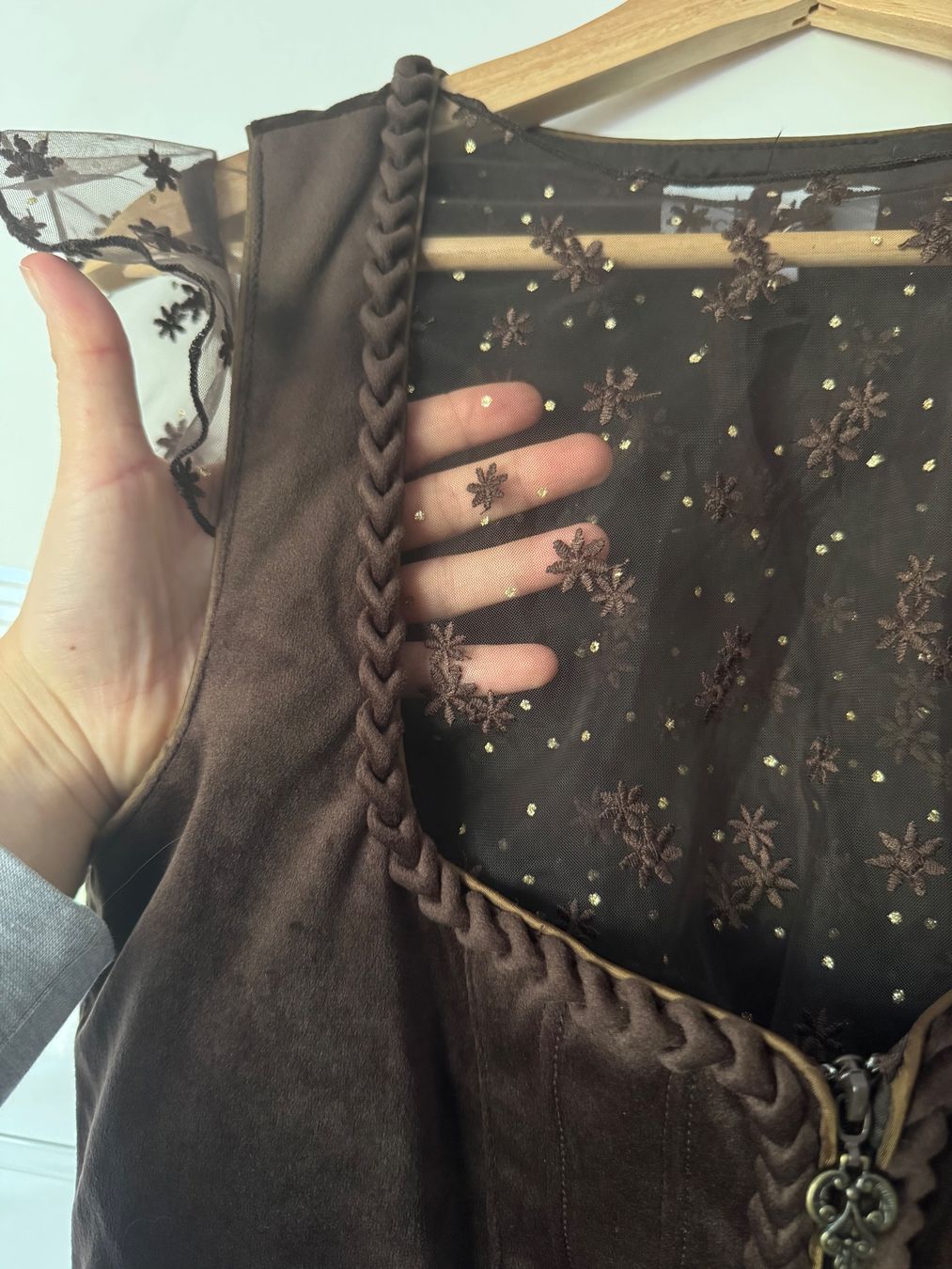 Kleider: Dirndl Kleid braun Grösse 38/ M – Neu (gemäss Beschreibung) aus Neuenkirch von ViolaB. 4