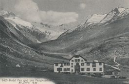 Fex-Hotel und der Fexgletscher-Graubünden-1923