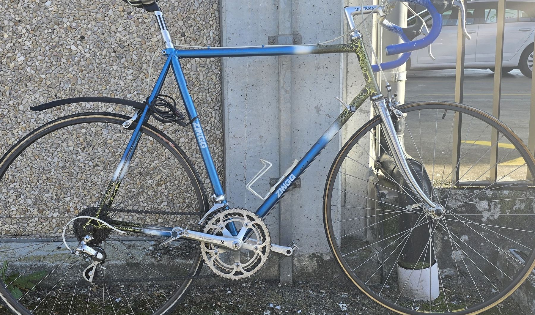 Velos: Zingg Rennrad gebraucht blau Grösse ca. 56 cm – Gebraucht aus Safenwil von Leo.87.