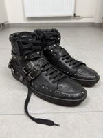 SS14 Saint Laurent SL08H Studded Buckle Strap Hightop Sneake