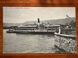 Postkarte Zürich Schiff Helvetia ungelaufen (P518)
