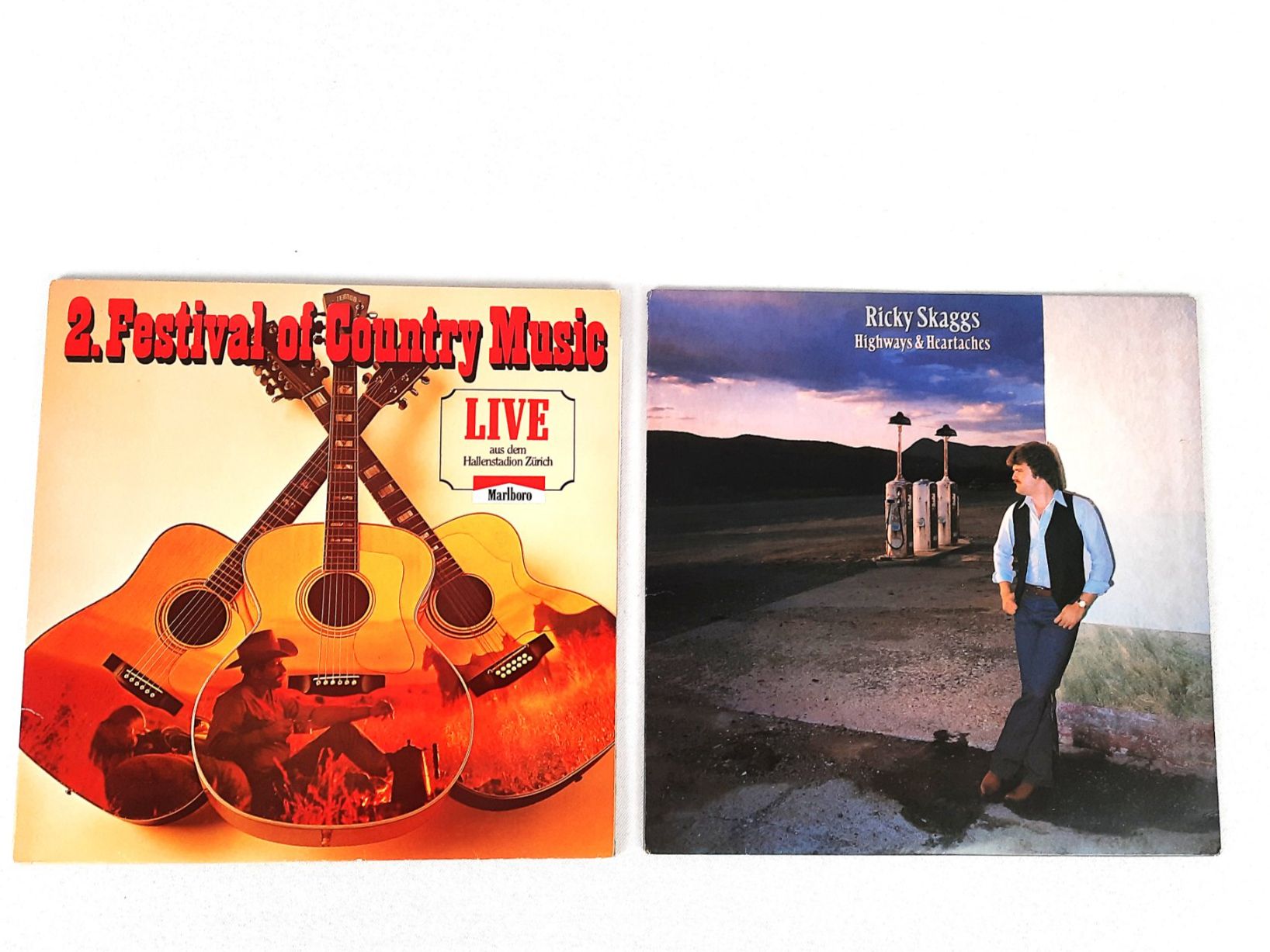 Dischi in vinile: 2-Country-Musik-Schalplatten – Usato da Beinwil am See venduto da Restwert_Beinwil