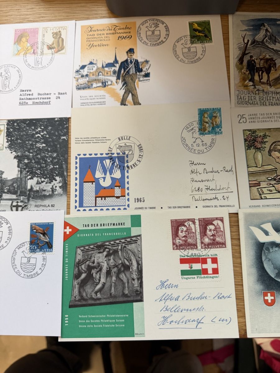 Tutti i francobolli: 19 Karten Tag der Briefmarken  – Usato da Murgenthal venduto da Tina_4055 3