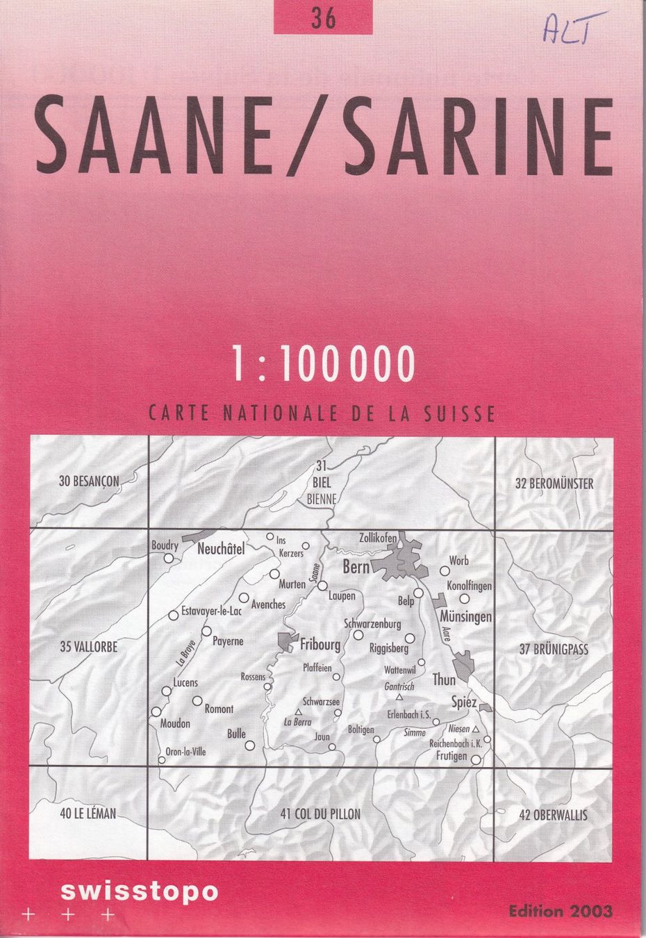 Cartoline: CarteCH - 36 - Saane - Sarine - 100'000 - 2003 – Usato da Bern venduto da scorpionmaximus