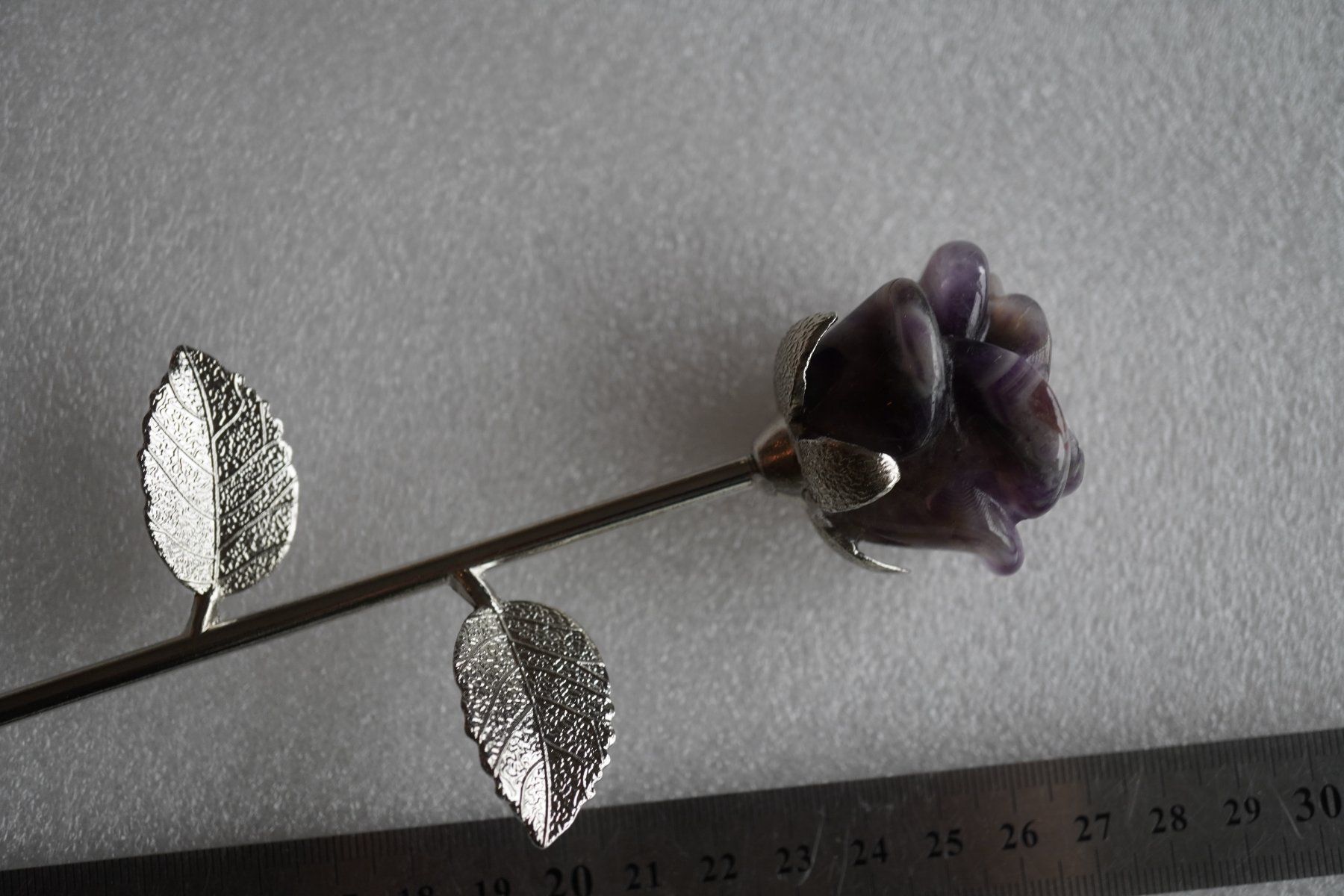 Minerali & Pietre curative: Amethyst    Rose  Edel   23cm lang Aus Stein – Nuovo e nell'imballaggio originale da Eschenbach SG venduto da topstone 2