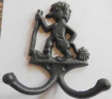 TROLL AUS MASSIV SCHMIEDEISEN AUS NORWEGEN, HANDARBEIT 18CM