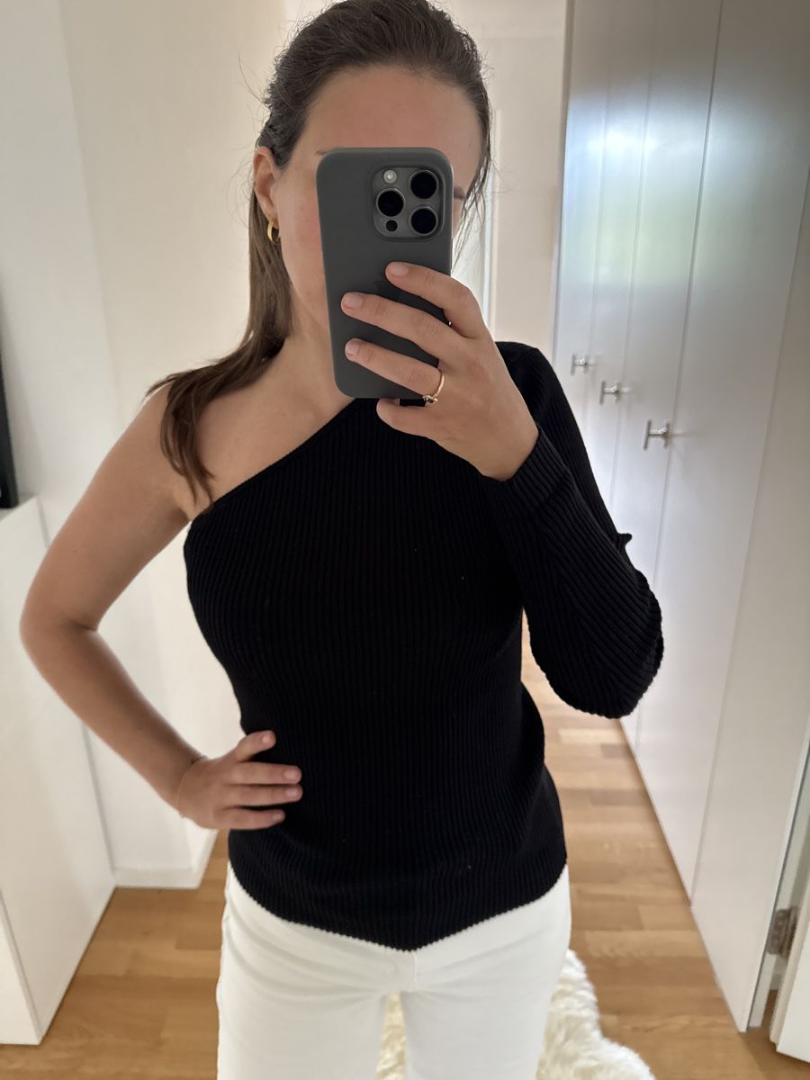 Tops: Co Couture Top, asymmetrisch, Gr. S, Schwarz – Gebraucht aus Uster von CharlotteVN