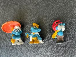 Drei schöne Shlumpffiguren 1973 / 1979 / 1985