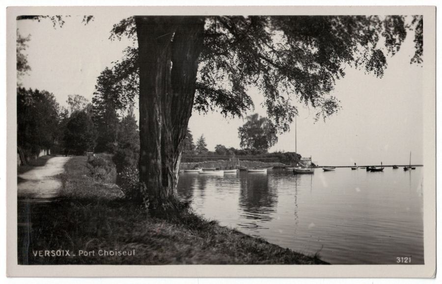Ansichtskarten: Versoix, Pont Choiseul, circulée 1944 – Gebraucht aus Frauenfeld von POML