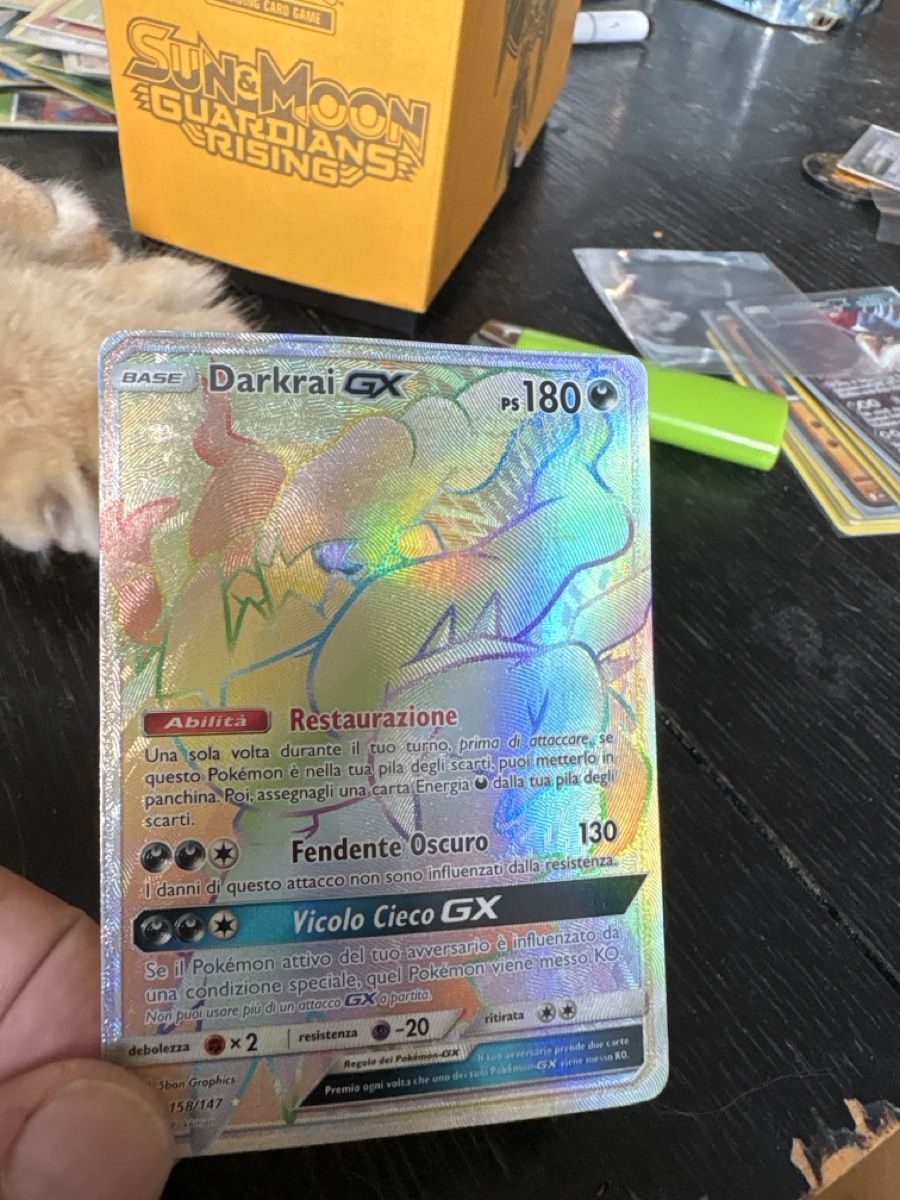 Pokémon Sammelbilder & Trading cards: Burning Shadow  Darkrai GX Rainbow Rare 156/147 – Gebraucht aus Davesco-Soragno von luiginix3939 2