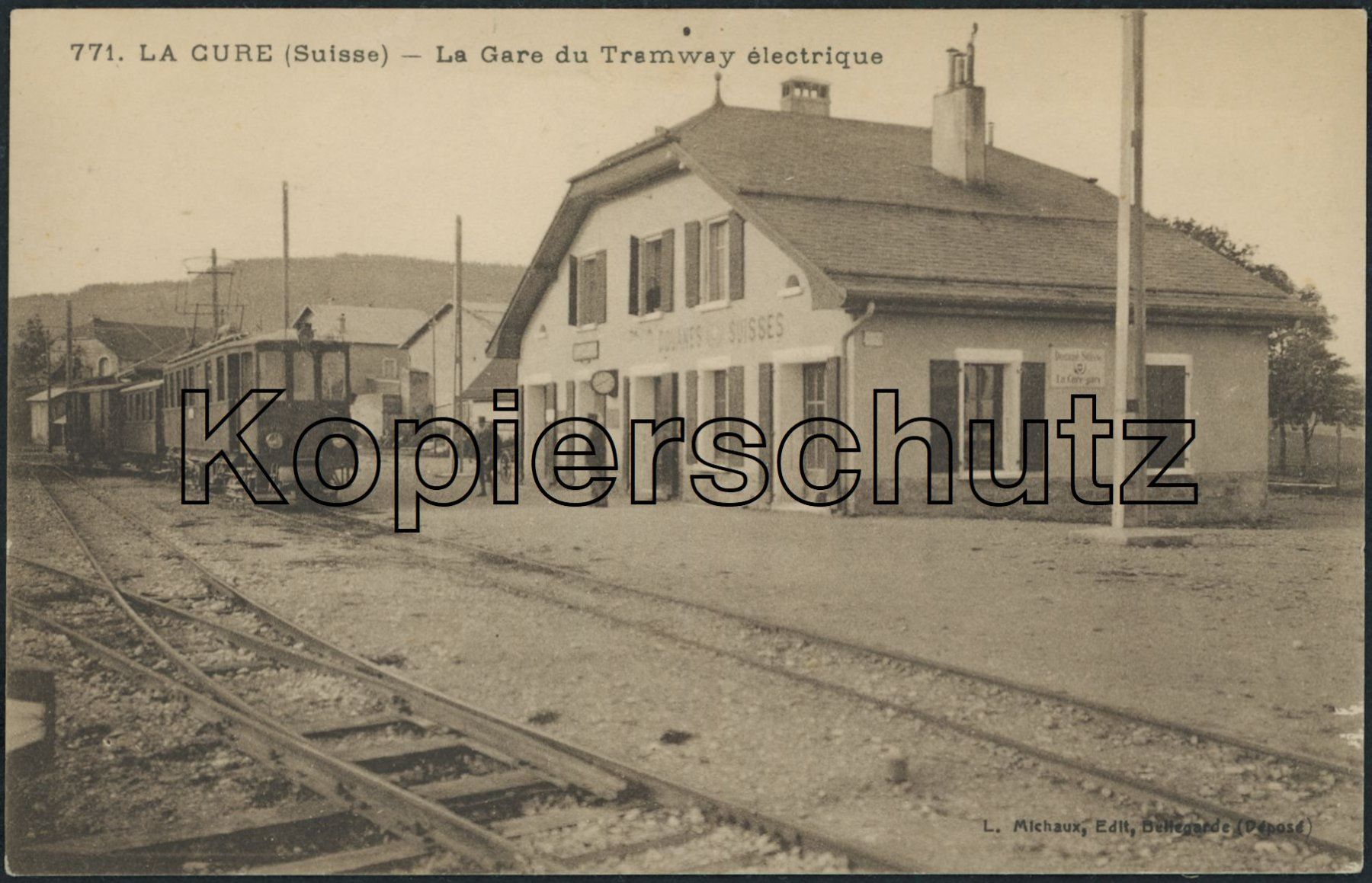 Cartoline postali: VD La Cure - Bahnhof - Bahn NStCM - St. Cergue – Nuovo (secondo la descrizione) da Schindellegi venduto da Jonathan77