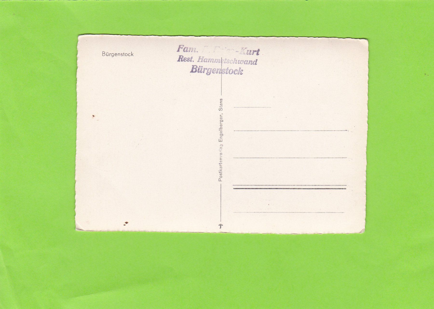 Cartes postales: Bürgenstock – D'occasion à St. Peterzell par neckertal 1