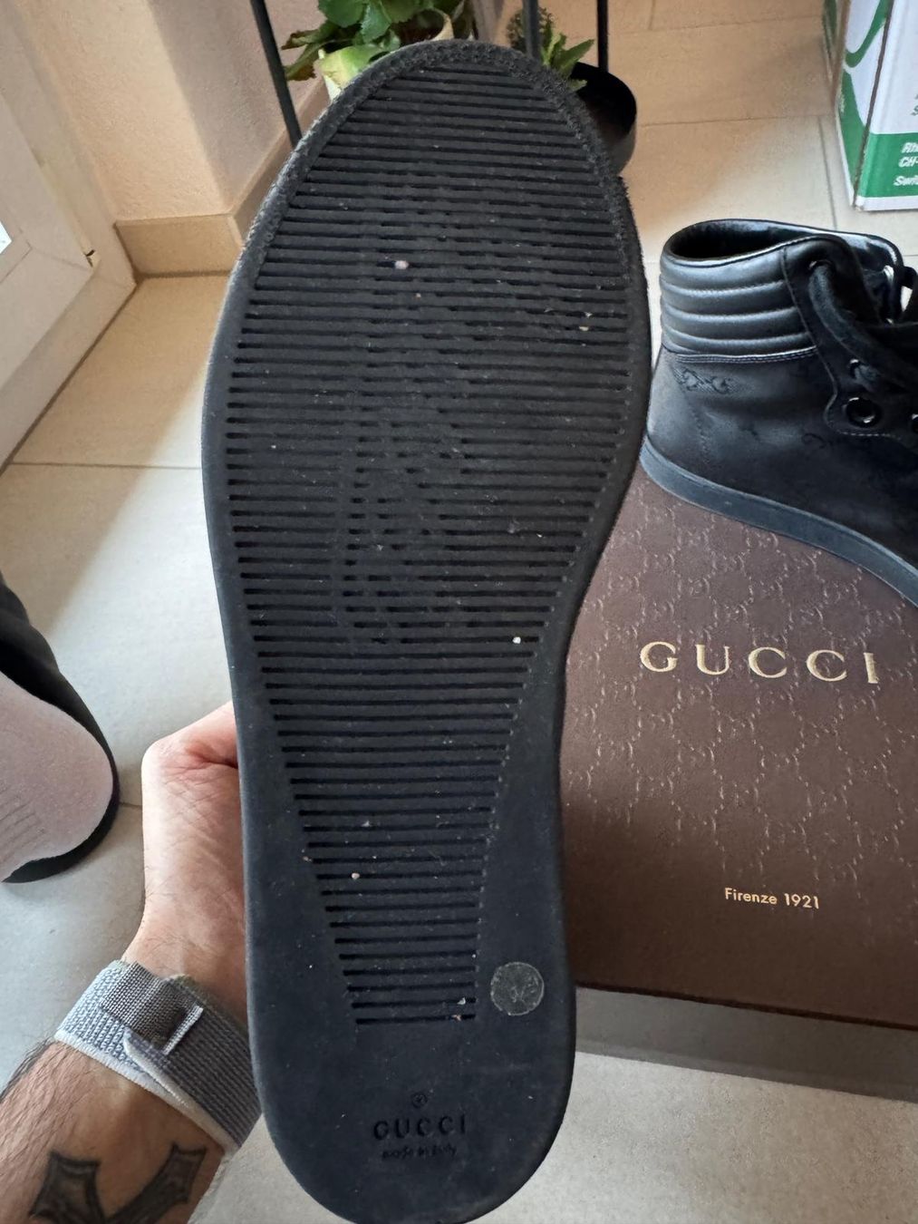 Gucci Scarpe da uomo: Orginale Gucci High-Top Sneakers Grösse 42 – Nuovo (secondo la descrizione) da Nidau venduto da chi_d9ss 2