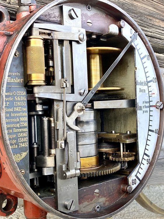 Tachymètre Hasler Vintage Pour Locomotive FS – État D'Occasion
