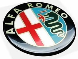 Alfa Romeo 3D Sticker Aufkleber 58mm Old Logo (4er Set!)