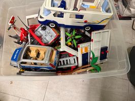 Playmobil Konvolut / grosse Kiste mit Fahrzeugen & Zubehör