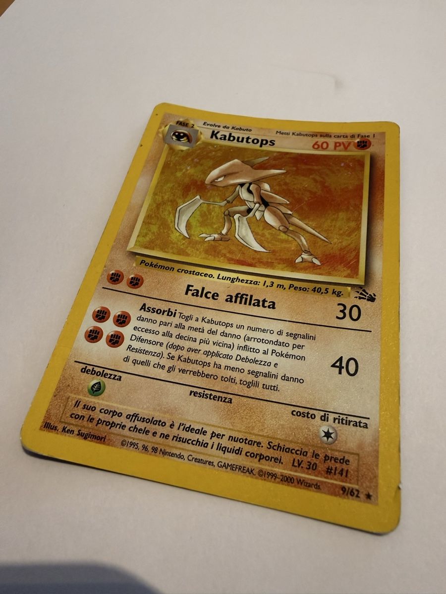 Pokémon Sammelbilder & Trading cards: Kabutops 9/62 holo italian – Gebraucht aus Lugano von ktm_7jr7 1