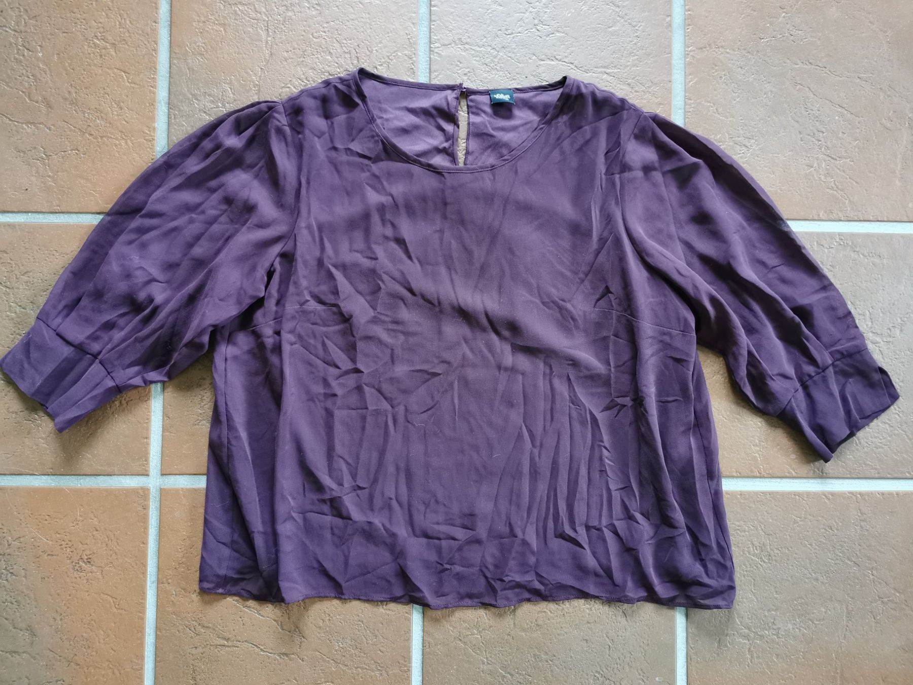 S.Oliver Camicette: s.Oliver; violette Bluse / Blusenshirt Gr. 46 – Usato da Boniswil venduto da Totomat-Lady