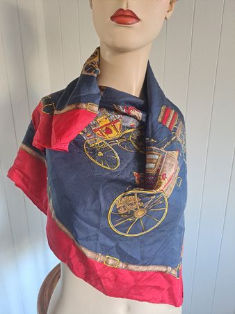 HERMANA PUCCI 80s Vintage Foulard Seide Tuch Schal Carré