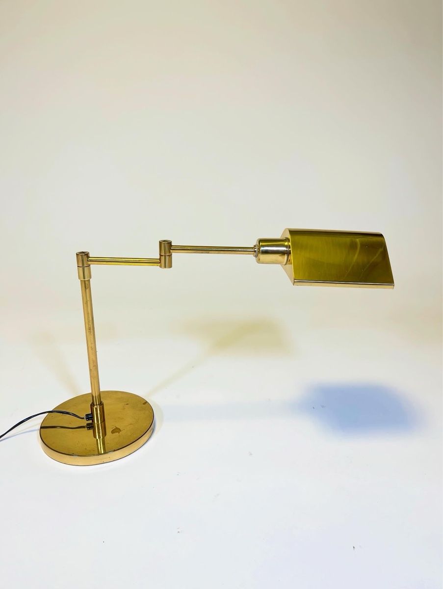 Lampes: Schreibtischlampe Messing, 1970 – D'occasion à St. Gallen par fundstaette 5