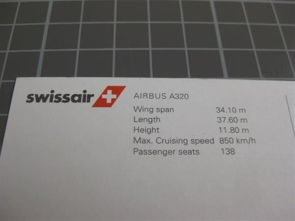 Cartoline postali: AK Swissair Airbus A320 – Usato da Malters venduto da Marosko 1