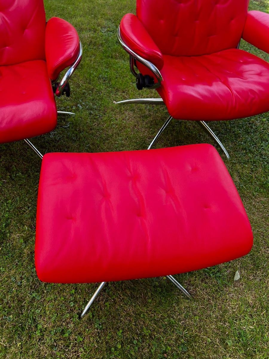 Stressless Poltrone: 2 Stressless Relaxsessel inkl. ein Hocker – Usato da Gwatt (Thun) venduto da eve_87 1