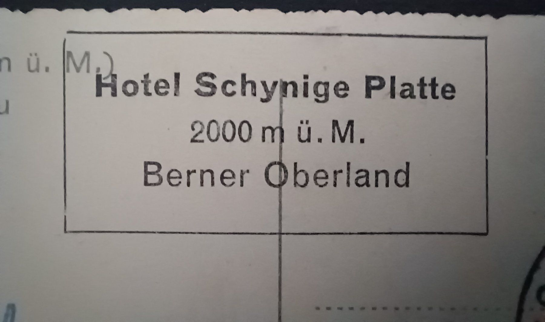 Cartoline postali: BE, Schynige Platte , Berner Oberland, 1956 – Usato da Aarau Rohr venduto da mgvw 2