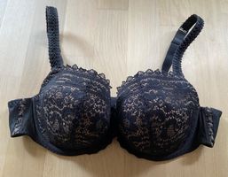 LEJABY Soutien-gorge noir dentelle bonnets moulés 90C - NEUF