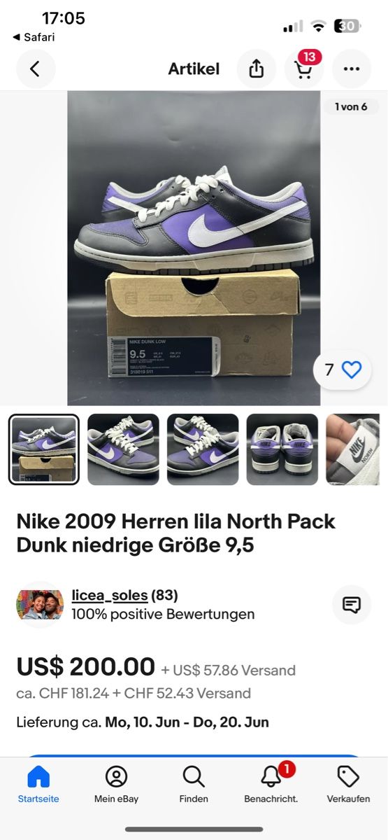 Nike Scarpe da uomo: Nike North Pack Dunk 2009 SEHR SELTEN! – Usato da Visperterminen venduto da lgresell 6