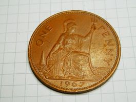 Großbritannien 1 Penny, 1967