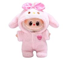 Labubu ensemble perle rose 17cm  NEUF
