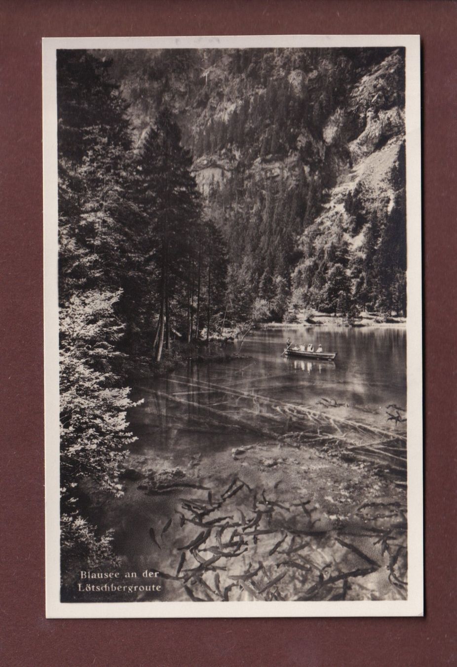 Ansichtskarten: BLAUSEE an der Lötschbergroute - 1942 – Gebraucht aus Pully von nicecards