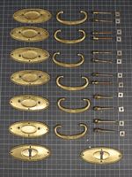 Komplettes Jugendstil Kommodengriffe-Set