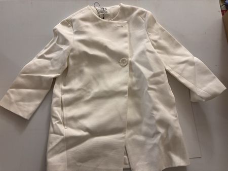 Zara Blazer Weiss Gr. 140 Frühling Sommer Damenjacke</