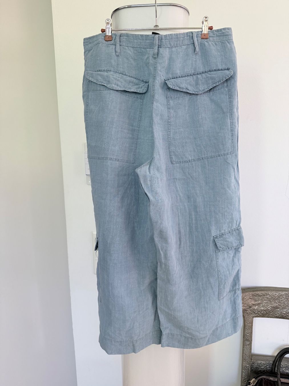 Aspesi Pantaloni: Aspesi Leinen Cargo Hose, Gr. 40, hellblau, Top Zustand – Nuovo (secondo la descrizione) da Zürich venduto da Reloved2020 3