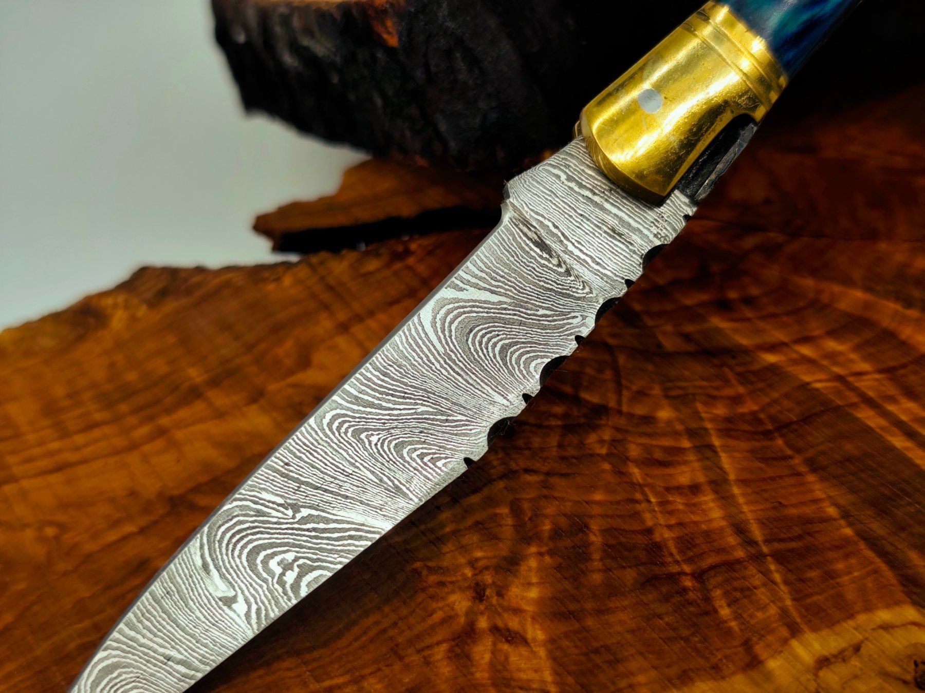 Accessori: Laguiole Damast Messer Klappmesser echtes Damastmesser – Nuovo e nell'imballaggio originale da Arlesheim venduto da Premius_1 3