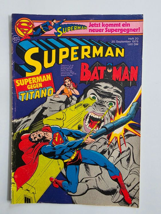 Comic Superman N°2 - Édition Française Ehapa De Février 1967 - Bon état D'occasion - Collection Vintage