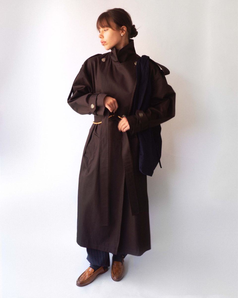 Manteaux: Dark Brown Cotton Trench Coat – Neuf avec emballage d'origine à Zürich par ada_frolova 1